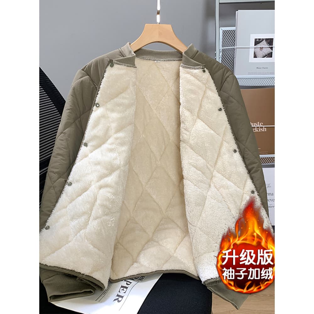 Forro de lã forro engrossado jaqueta acolchoada de algodão masculina outono inverno novo estilo Bottoming roupa interior