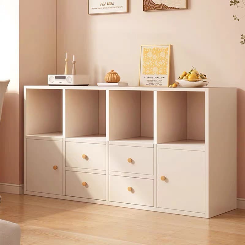Armário de arrumação multifuncional para quarto e sala de estar, estante para livros.