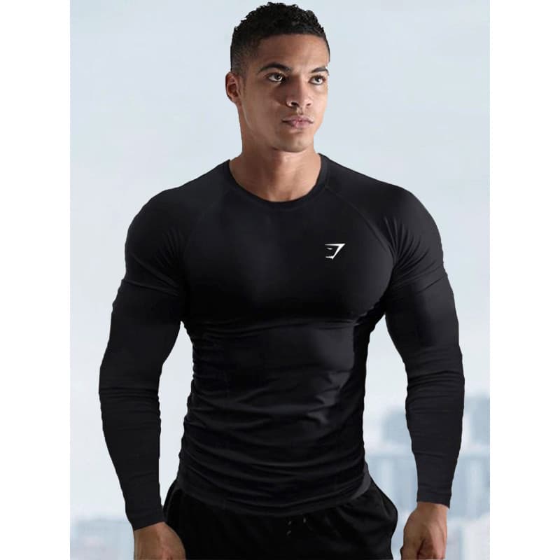 Roupas de Fitness muscular homens correndo Street Wear estiramento fino esportes de secagem rápida roupas apertadas equi