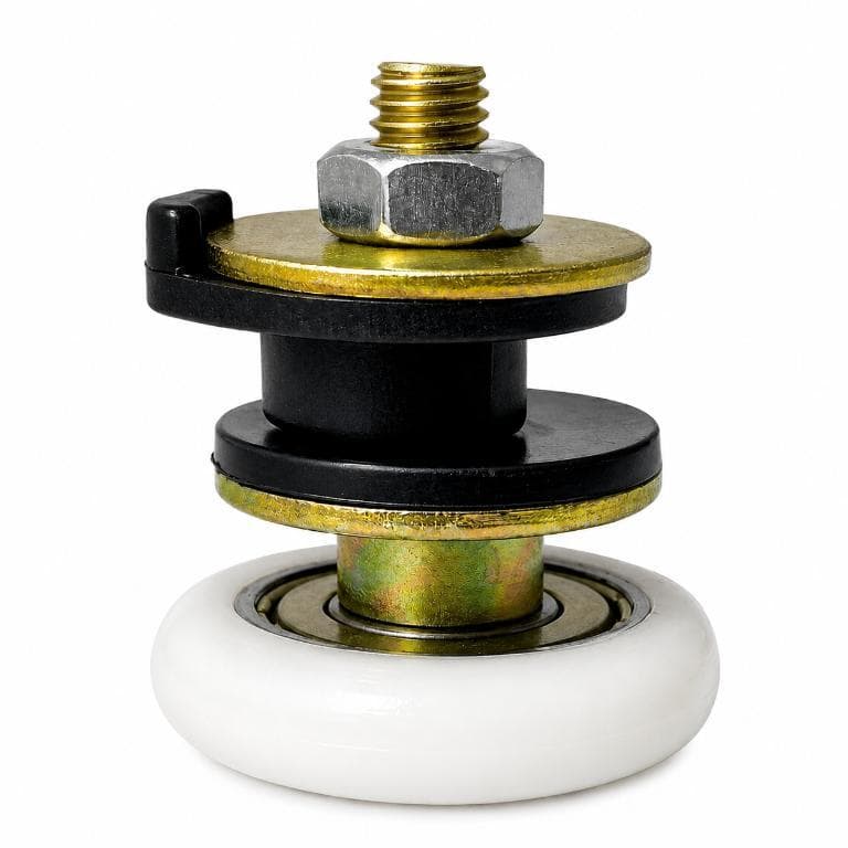 Kit c/ 10 Roldanas 1125R Porta De Correr Vidro 8 e 10mm Suporte Inteiriço Reforçada