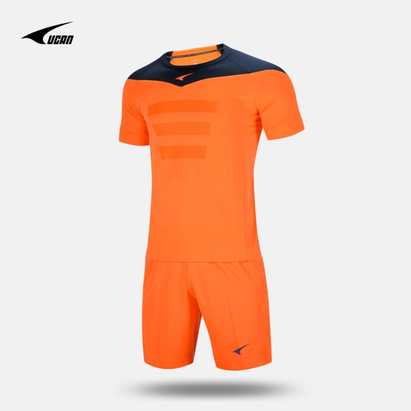 Ucan ucan novo estilo de manga curta futebol profissional goleiro terno respirável terno Longmen terno