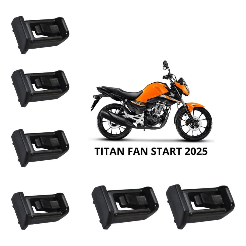 Kit 6 9 15 20 Presilhas Carenagem Honda Titan Fan 160 2025 CB 300F Twister Fixação Tanque IBRAECOMM