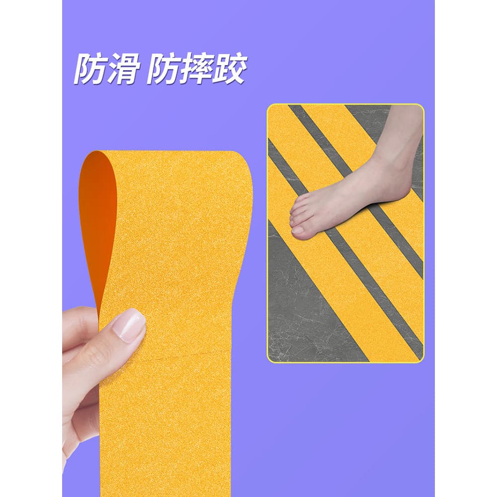 Fita antiderrapante fosca para banheiro, azulejo, piso, banheira, piscina, manchas de água laterais, pés nus, antiderrap