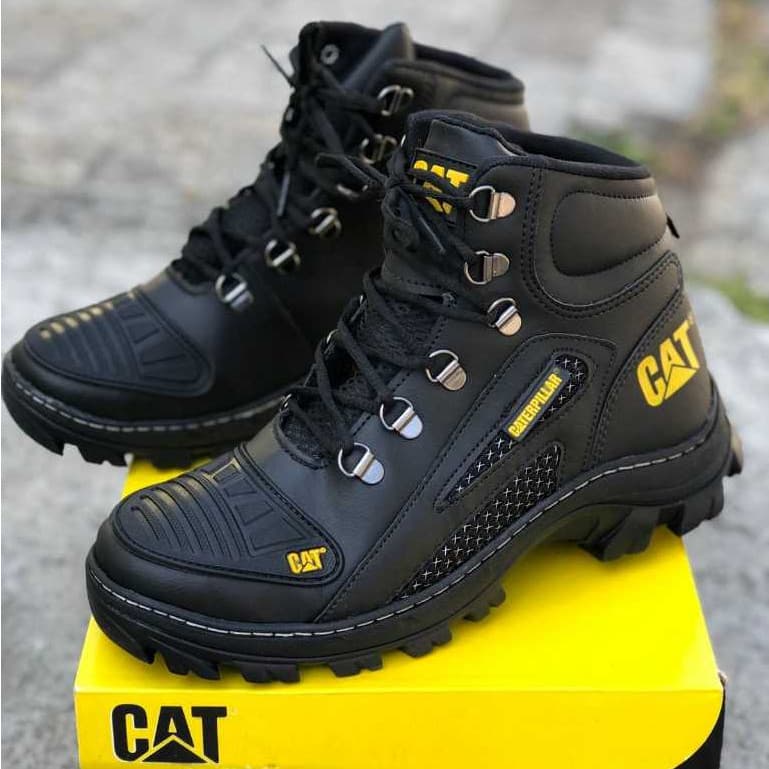 Bota impermeável Motoqueiro Caterpillar Couro