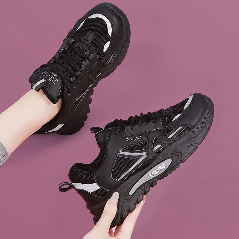 Senhoras sola macia feminina Casual cozinha antiderrapante sapatos de trabalho papai sapatos anti-deslizamento primavera
