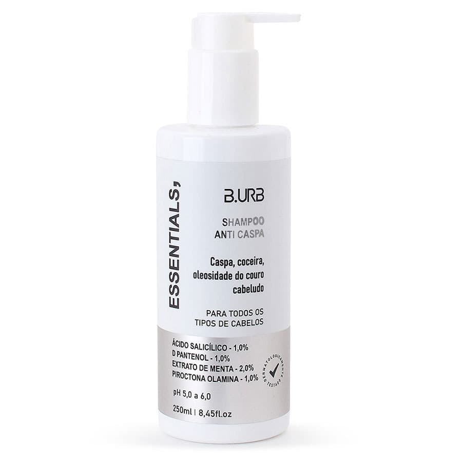 Shampoo Intensivo Anti Caspa Essentials Masculino 250mL B.URB