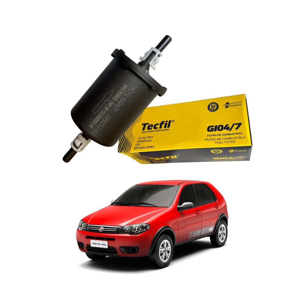 Filtro de Combustível Tecfil GI04/7 Fiat Palio Uno Strada Argo Cronos Mobi Punto Idea Fire Firefly