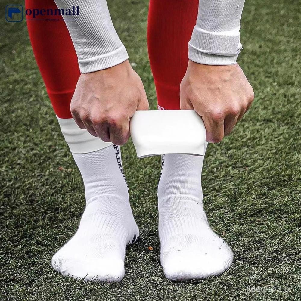 OMALL 1 Par De Meias Protetoras Para Caneleiras De Futebol , Manga De Silicone Antiderrapante , Tiras De Proteção Treina