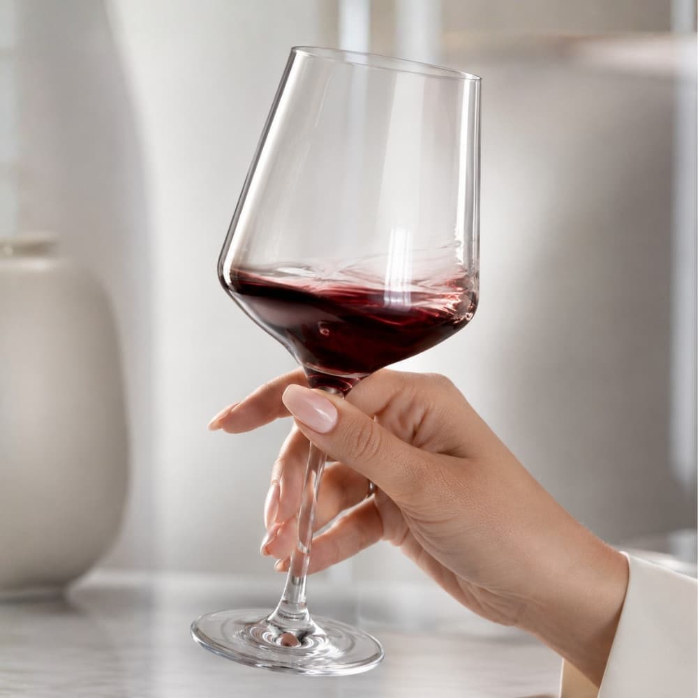 Taça De Vinho Brunello Nadir Luxo Vidro Cristalino Elegante
