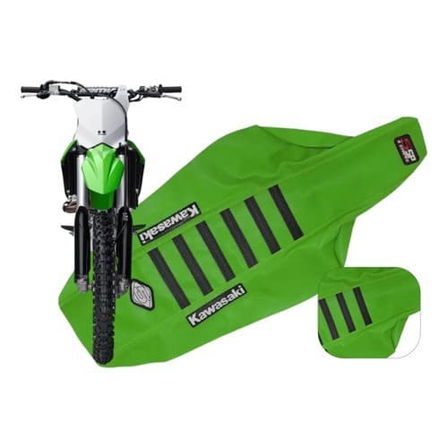 Capa De Banco 5inco Klx 450 2008/18 Antiderrapante Klx Todas Verde-preta
