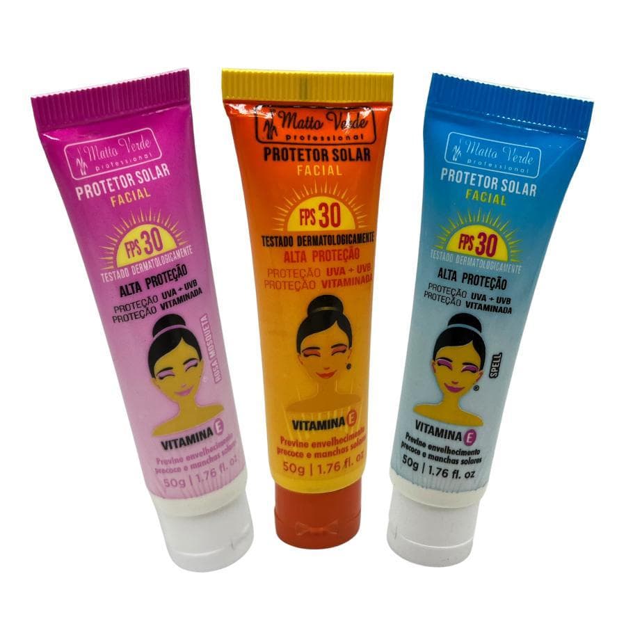 Protetor Solar Facial 30 FPS Matto Verde