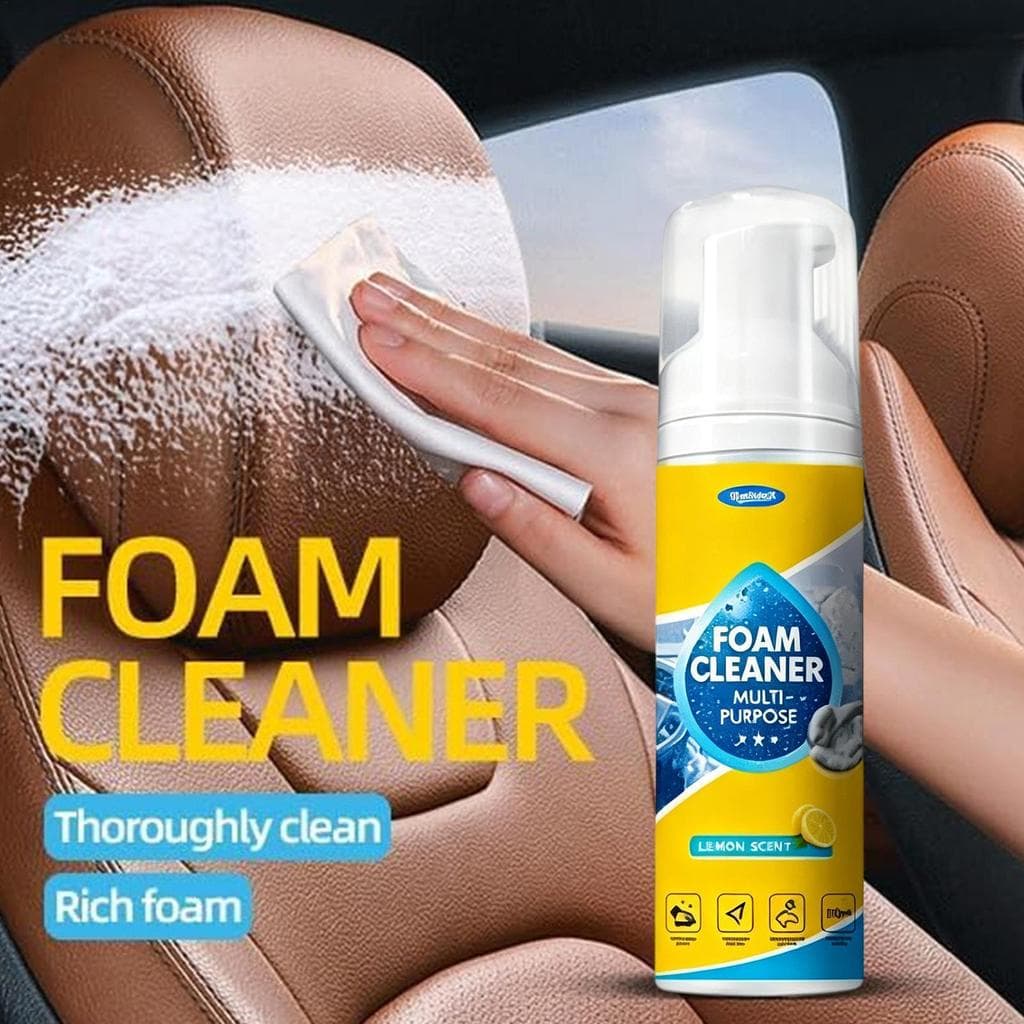 Limpador De Espuma Multienzima 60ml De Carro Multiuso Removedor Poderoso Interior Para Veículo Caminhão aderibr