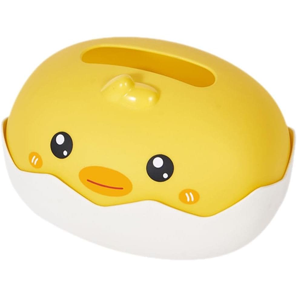 Caixa De Tecido De Pato De Desenho Animado , Dispensador Mesa Bonito , Porta-Guardanapo Multicena Para Painel De Carro ,