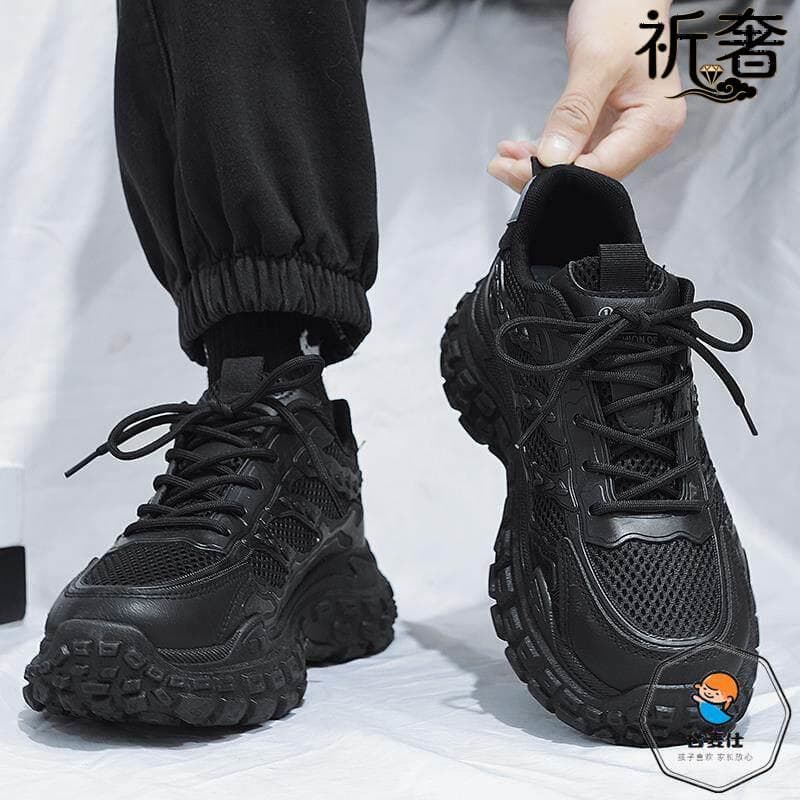 Sapatos de seguro de trabalho masculino verão respirável resistente ao desgaste antiderrapante sola de pneu sapatos de t
