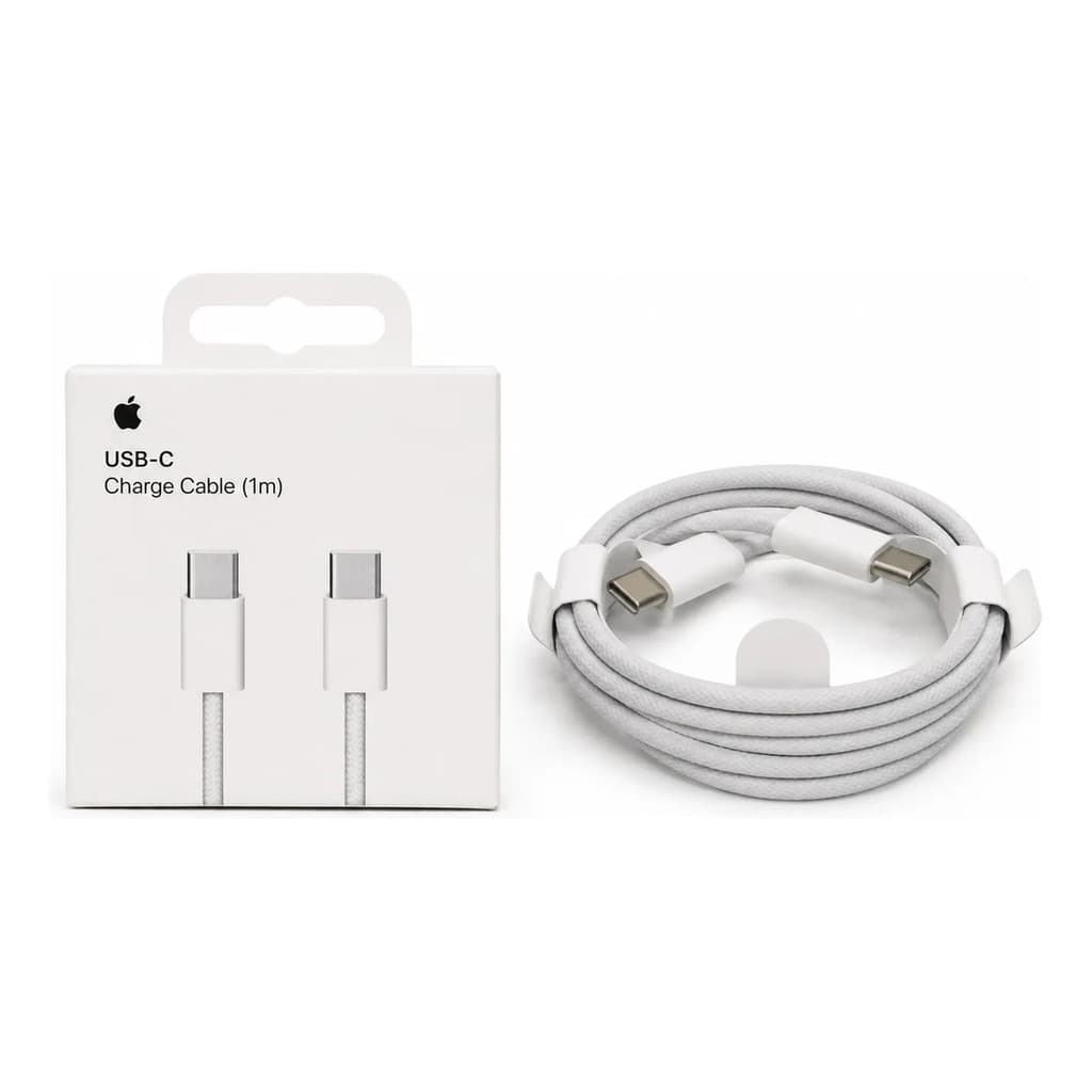 2 Cabos Usb Tipo C Branco Trançado Premium Alta Durabilidade
