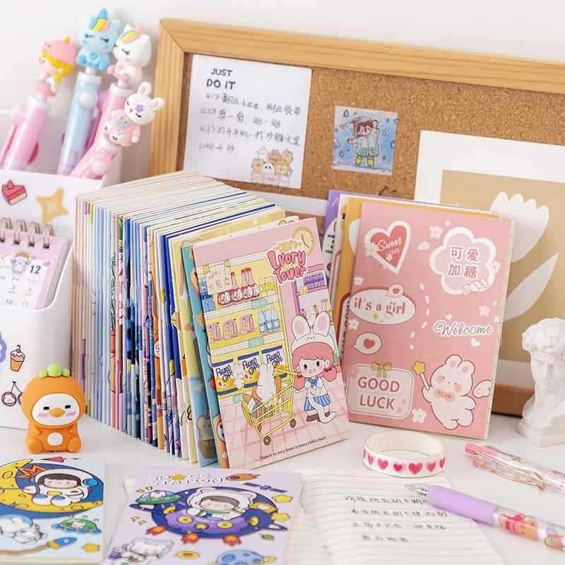 Estudantes do ensino fundamental a7 bolso caderno nota publicidade caderno dos desenhos animados Mini equitação prego ca