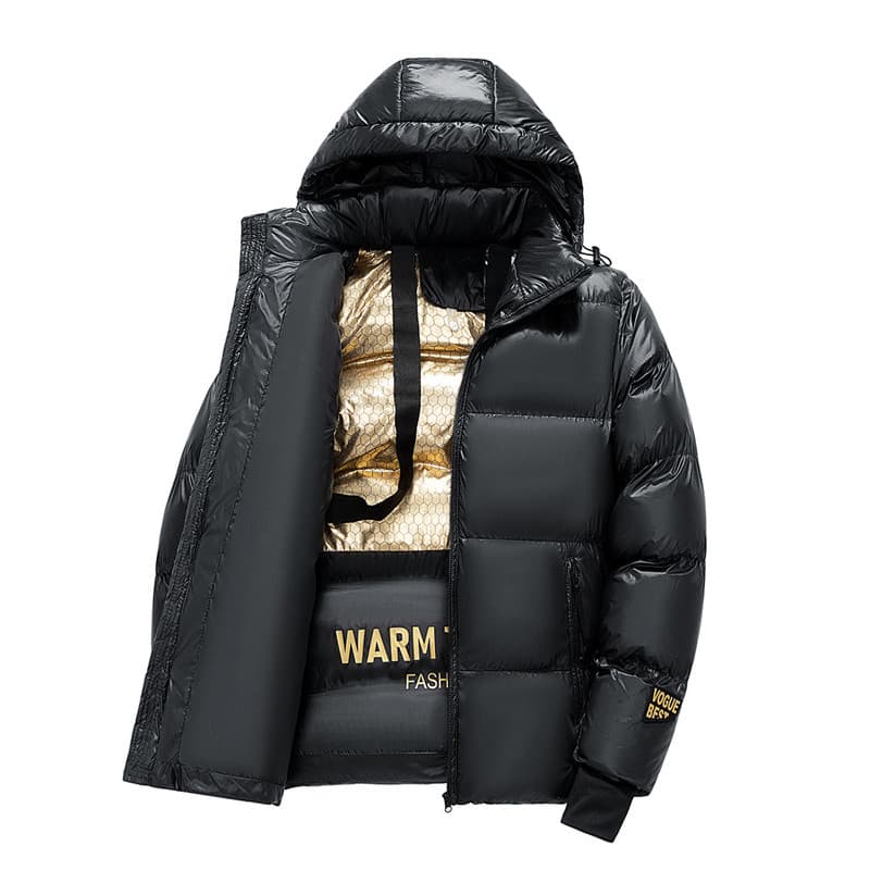 Engrossado moda masculina jaqueta acolchoada 2025 inverno novo estilo versão coreana jaqueta acolchoada engrossado quent