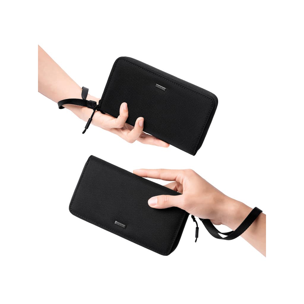Marco Laden Bolsa Embreagem Masculina Carteira Longa Portátil Simples Bolsa para Celular Grande Capacidade Porta Cartão