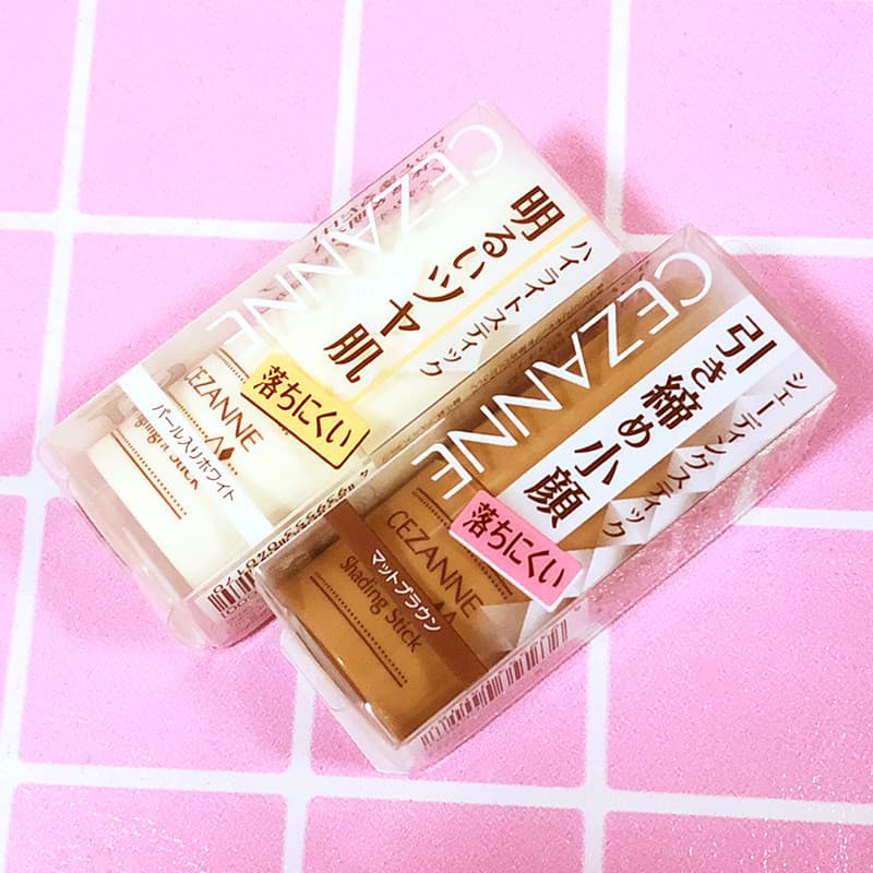 [Estoque doméstico pronto] Japão CEZANNE CEZANNE Blush Highlight Shadow Stick/Contorno Tridimensional Contorno