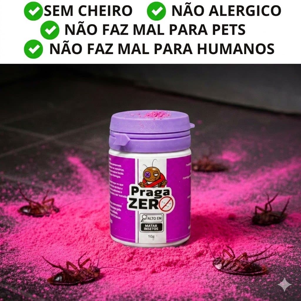 Mata Barata Francesinha  PRAGA ZERO Revendedor oficial Inseticida Poderoso Original