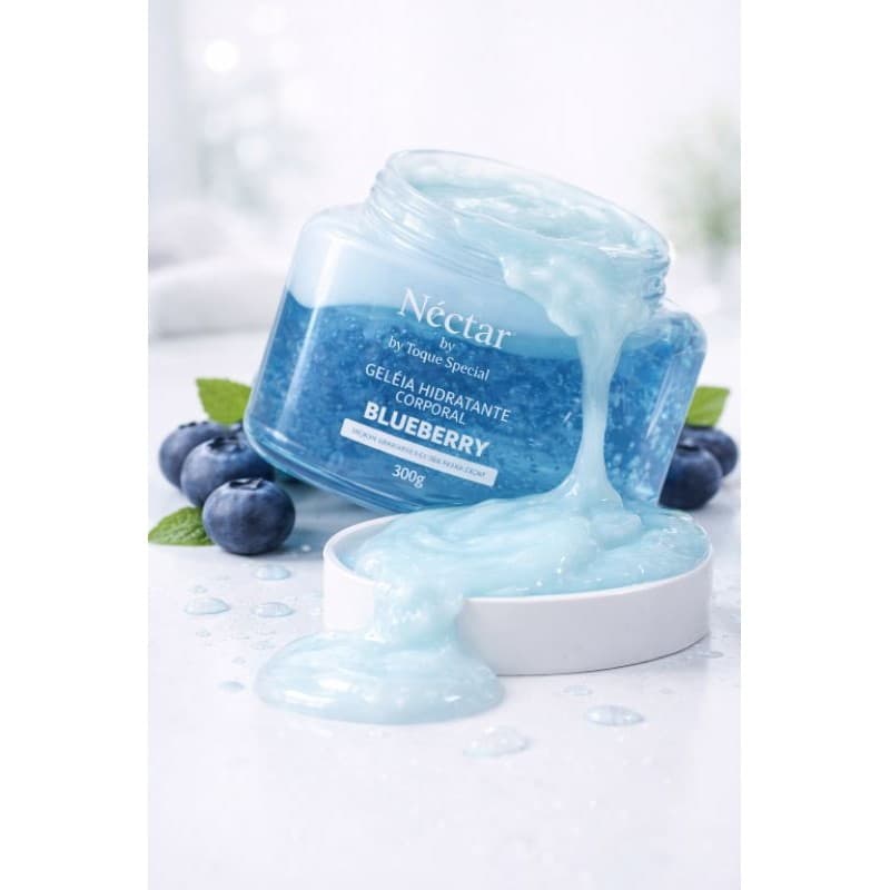 Geleia Hidratante Corporal Néctar Blueberry Toque Special 300g - Pele Macia, Hidratação Profunda e Perfume Irresistível