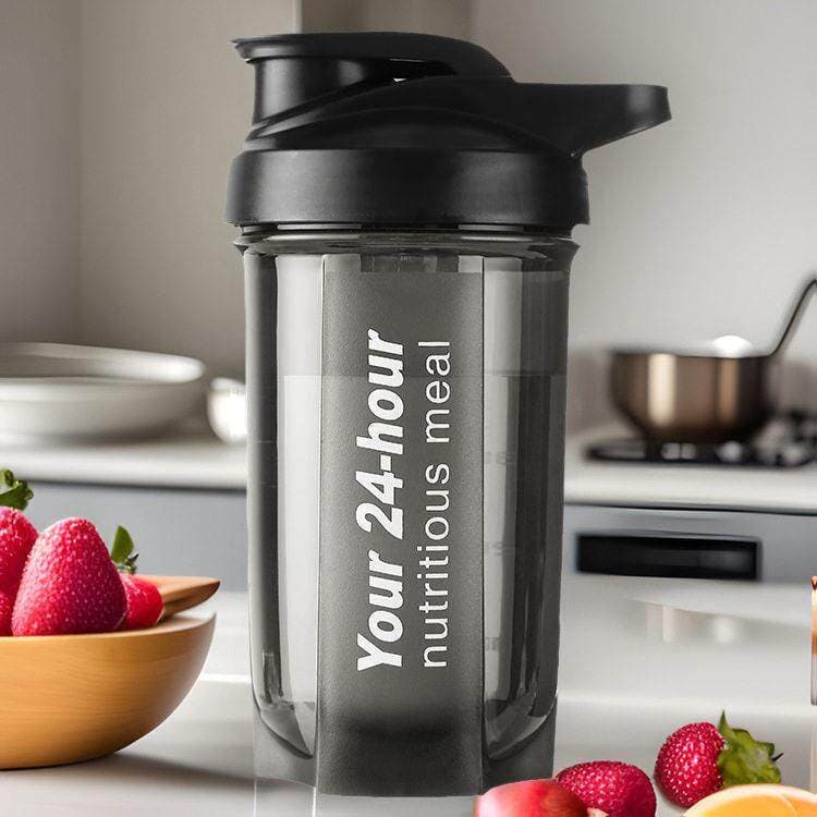 Copo shaker Fitness esportes copo de água Milkshake à prova de vazamento liquidificador copo escala copo leite chá shake