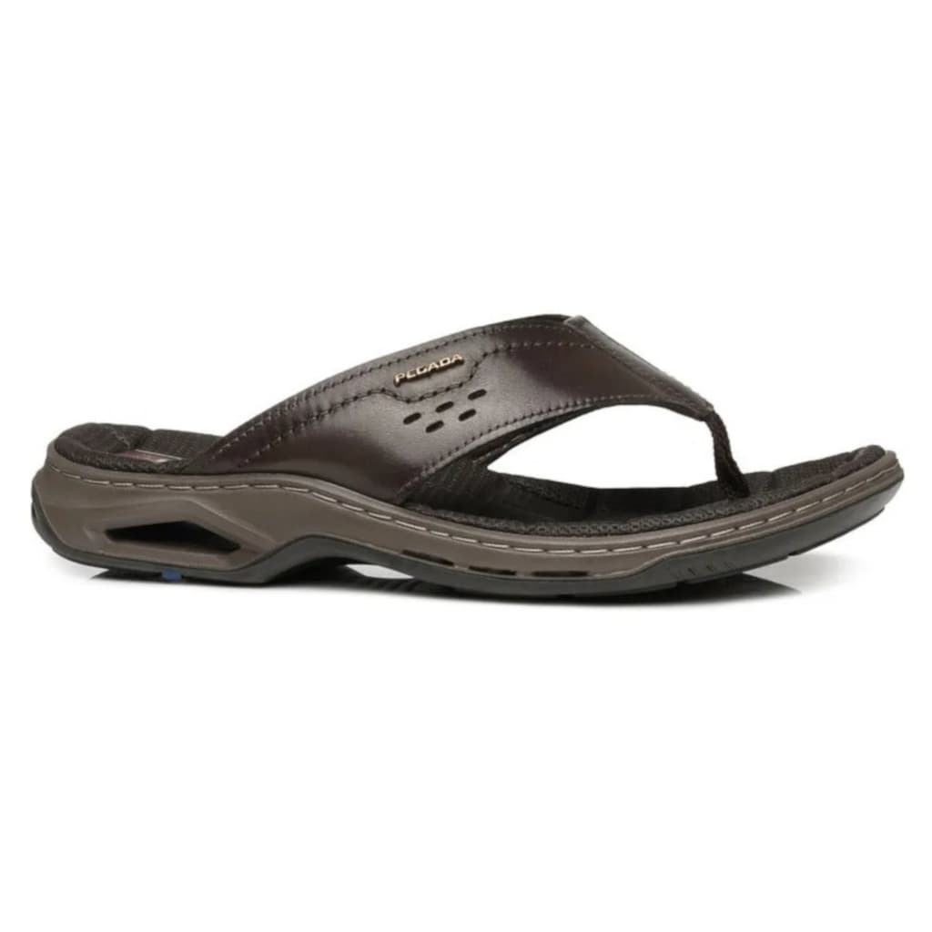 Chinelo Pegada Masculino Couro Tamanho Grande 45 Ao 48