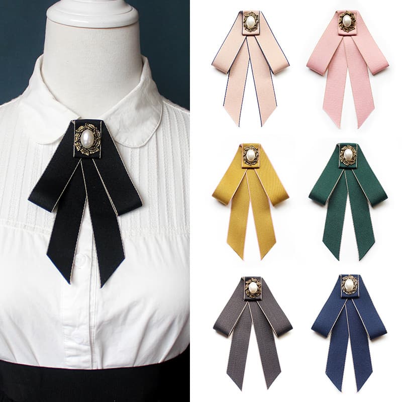 Gravata borboleta feminina jk uniforme camisa branca estudante simples Bowknot acessórios banco aeromoça colar profissio