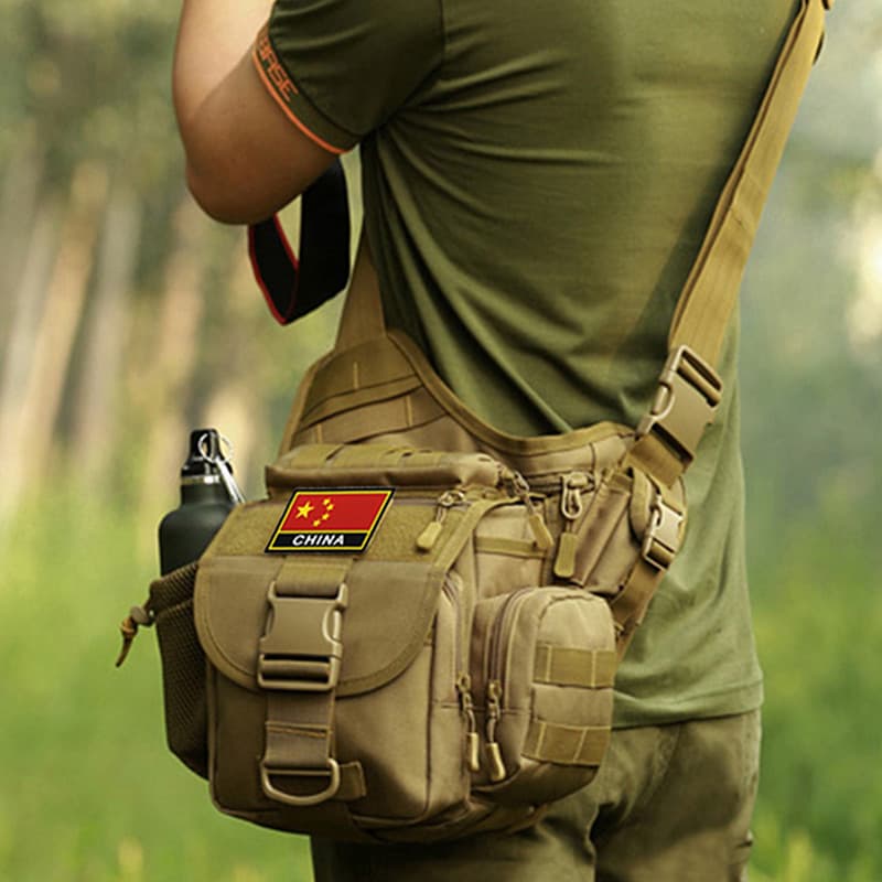 Bolsa de sela ao ar livre bolsa de ombro das mulheres dos homens saco do mensageiro isca tática pesca multifuncional Slr