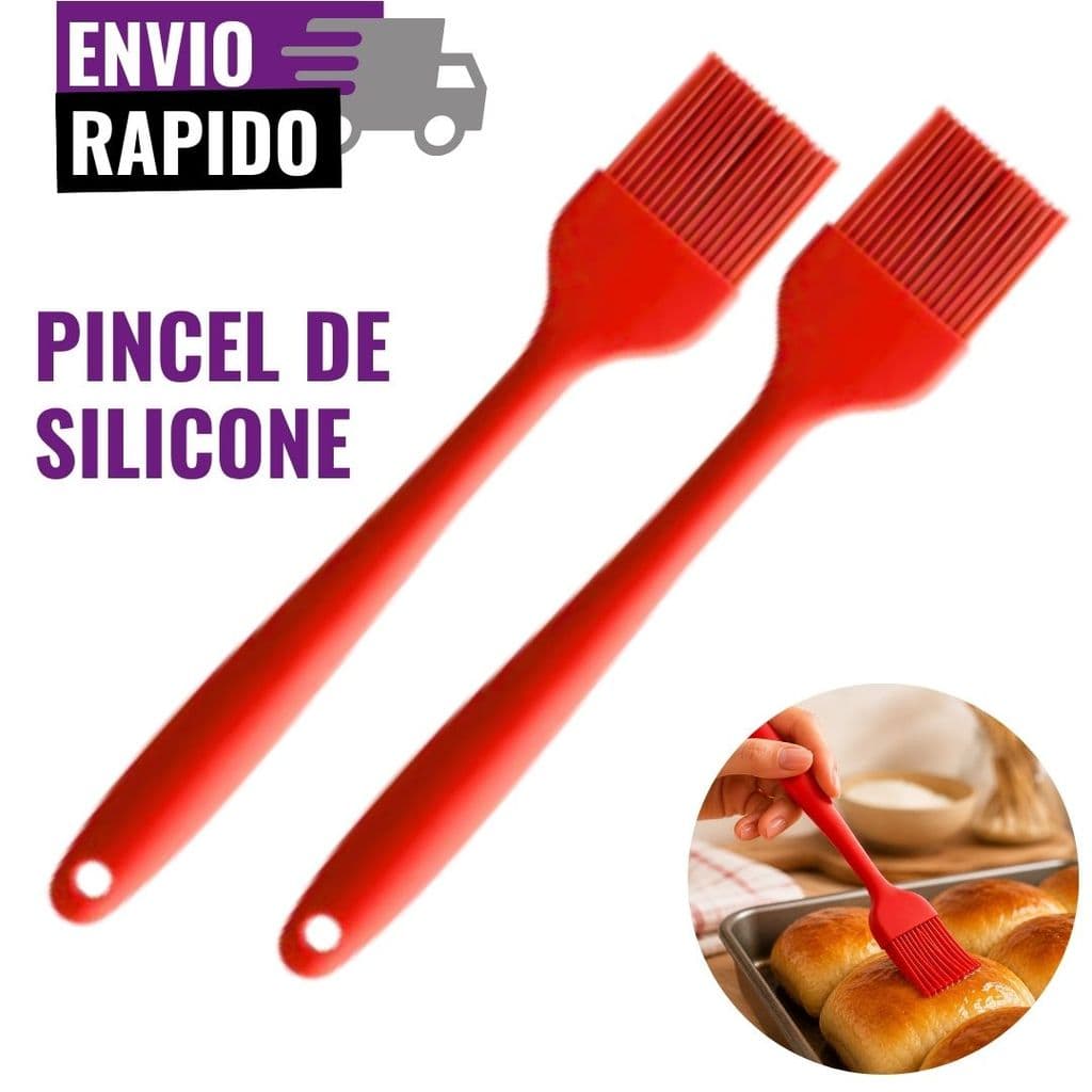 Pincel de Silicone | 2, 3 ou 4 Unidades Culinário Premium Resistente Calor Churrasco Cozinha Confeitaria