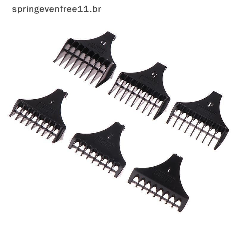 Primavera 6 Pçs/set Para T9 1.5/3/4.5/6/9/12 Mm Profissional Aparador De Cabelo Limite Pente Universal Guardas Cabeleire