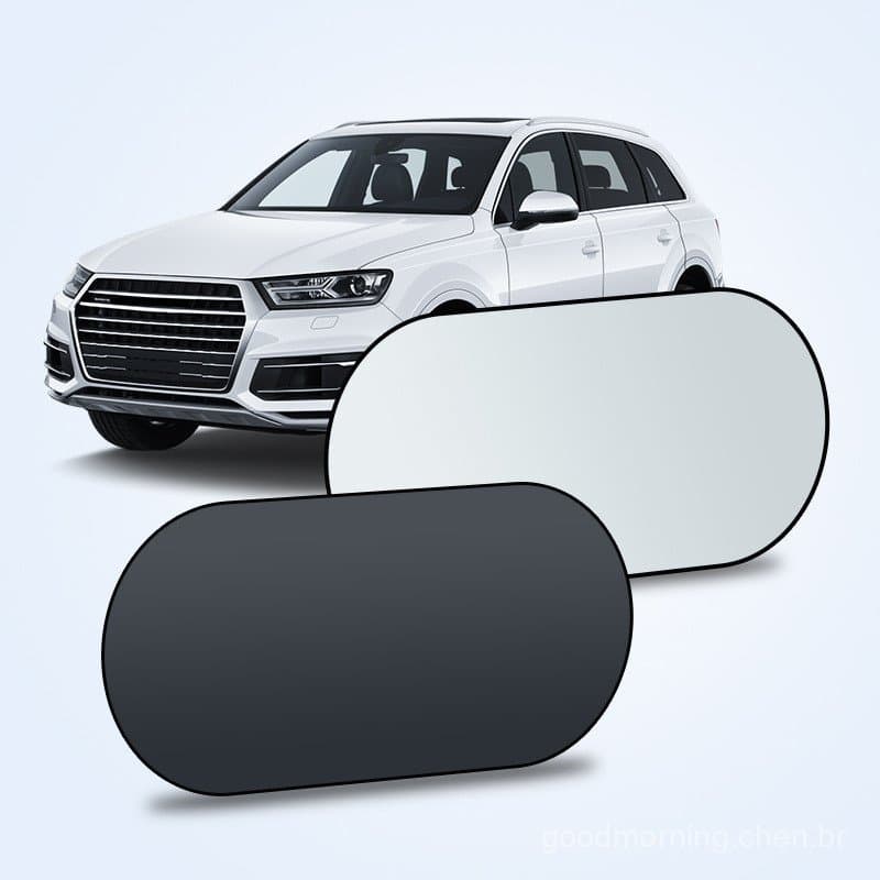 Horizontal novo estilo amortecedor traseiro do carro titânio prata pára-sol traseiro protetor solar isolamento térmico p