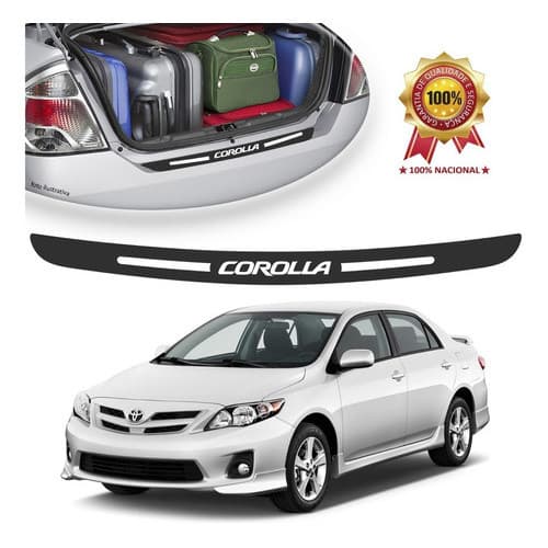 Protetor Soleira Adesivo Porta Malas Toyota Corolla Universal Carro personalizado