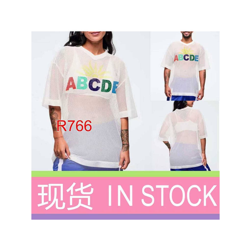 ZW Roupas de Fitness Malha de Secagem Rápida Camiseta de Manga Curta Colete V896 R605 718 766 789