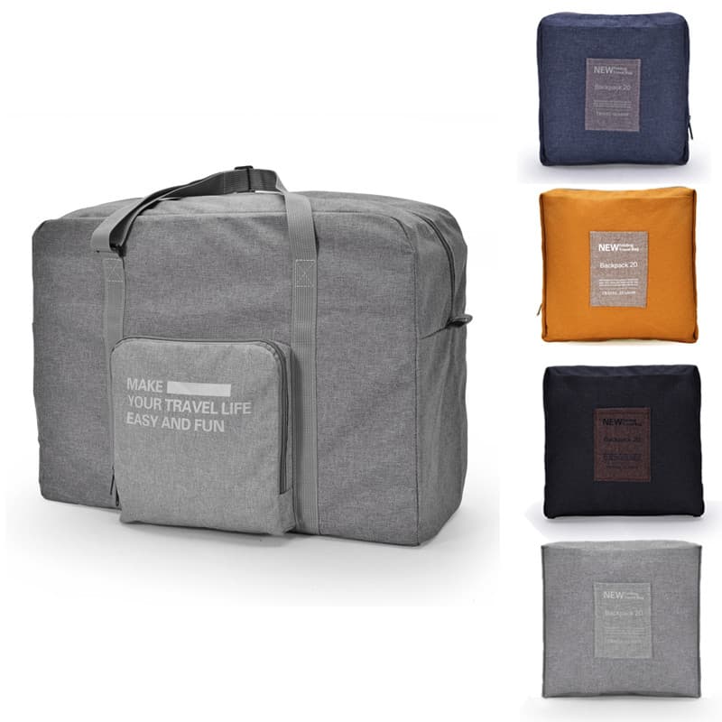 Bolsa de viagem portátil dobrável bolsa de viagem feminina grande capacidade viagem de negócios masculino embarque à pro