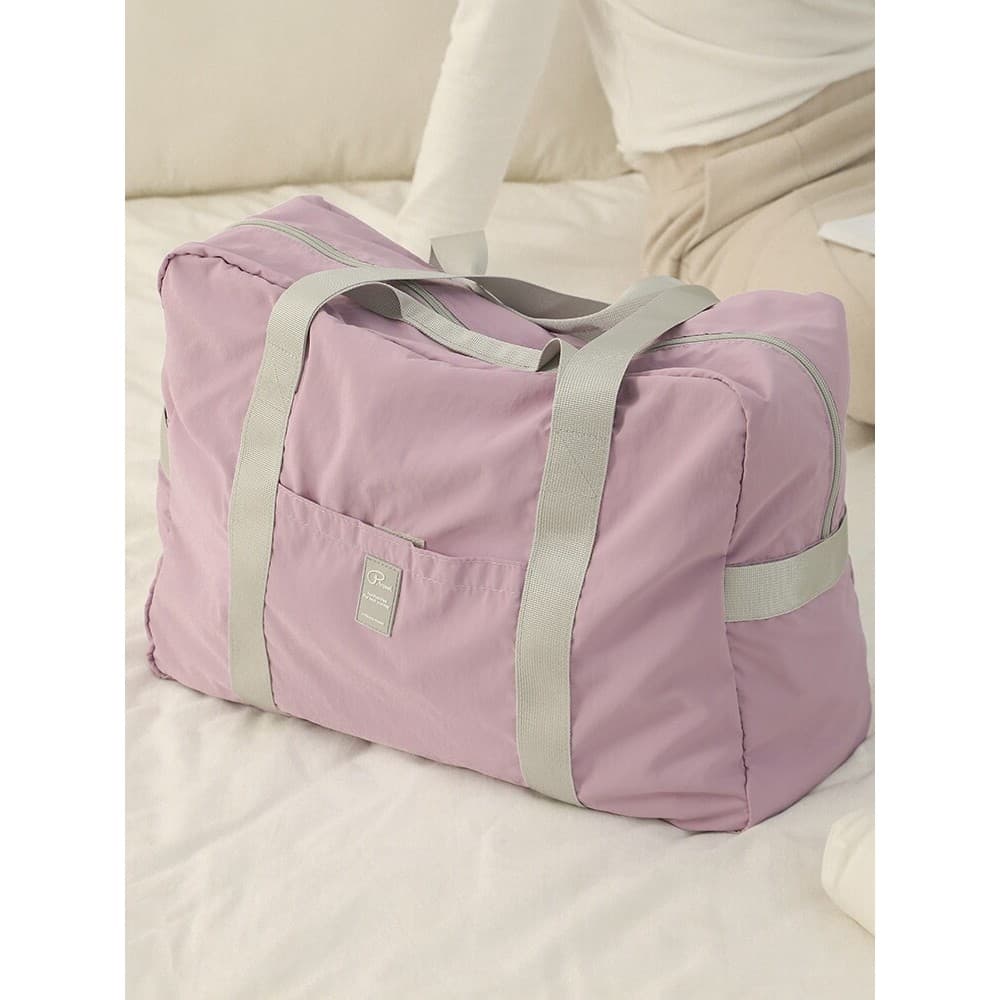 Bolsa de bagagem de viagem feminina leve de grande capacidade portátil viagem de negócios portátil esperando por produçã