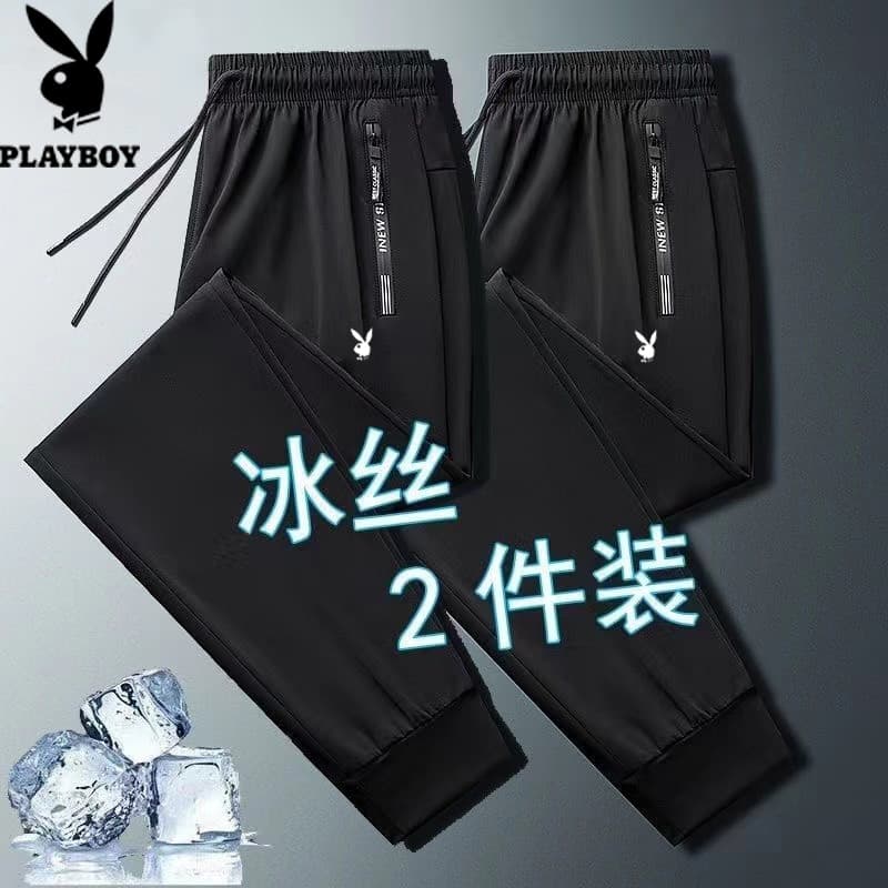 Calças esportivas elásticas altas, tratamento de perda legal, calças respiráveis, casuais, masculinas, ar condicionado,
