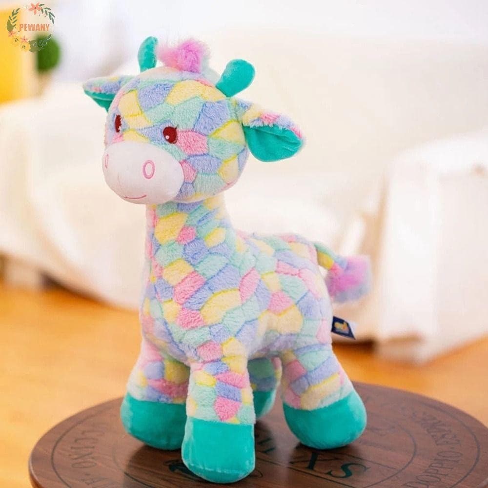 PEEWANY1 Girafa Boneca Travesseiro Macio De Pelúcia Almofada De Dormir Recheado Para Presentes De Natal Crianças Bonecas