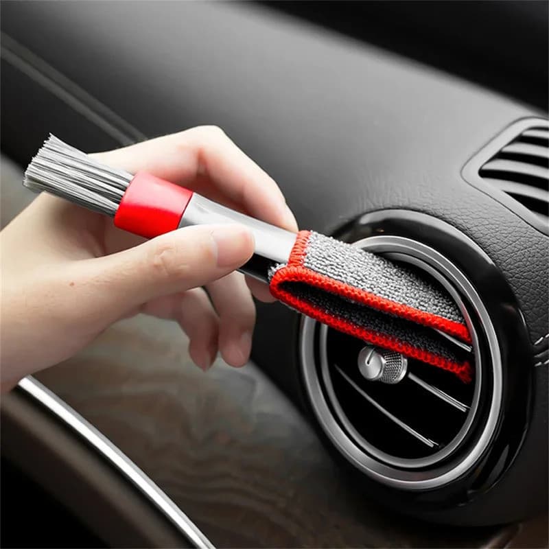 Ferramenta de limpeza de saídas de ar condicionado automotivo, escova de vácuo multifuncional, acessórios para interior