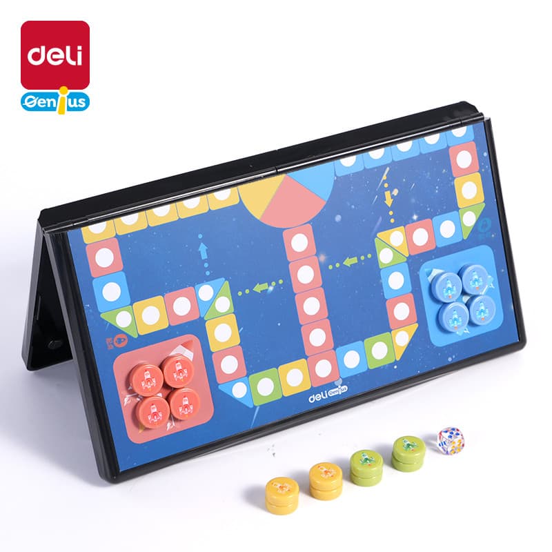 Deli YW110-F magnético portátil voando xadrez brinquedos infantis educação precoce jogo dobrável xadrez entretenimento q