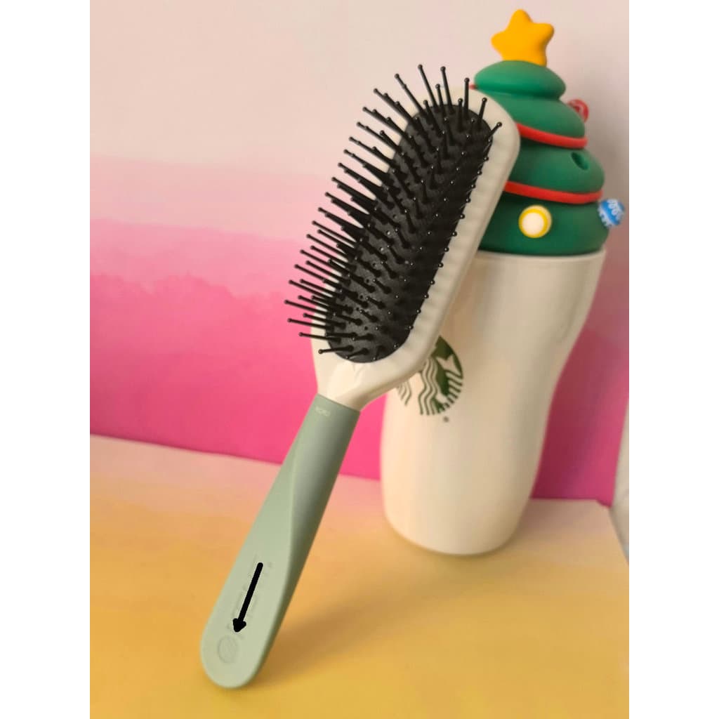 Uma peça frete grátis pedido Original britânico hortelã verde massagem pente KCR2 seco molhado dois usos Airbag pente