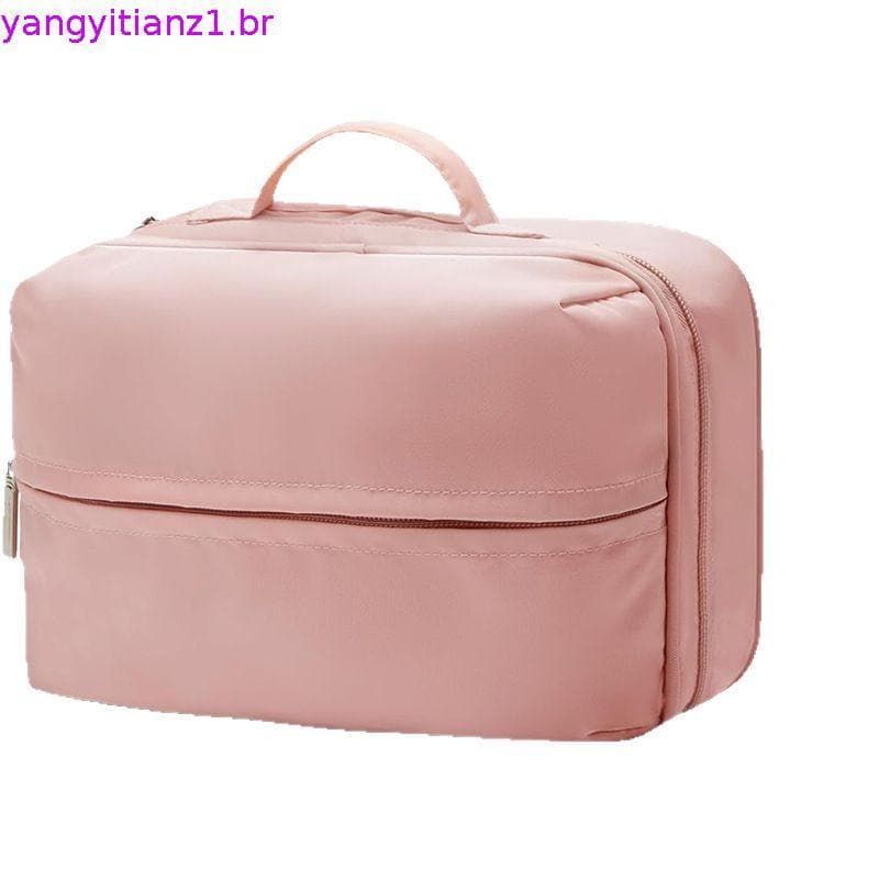 Bolsa de Cosméticos de Viagem para Mulheres, Estojo de Maquiagem Portátil, Organizador com Abertura Ampla para Cosmético