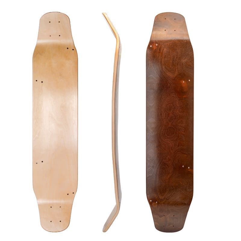 Importado ampliado montanha fora de estrada skate Kite Board Longboard Maple duplo-Rocked skate elétrico praia grama ska