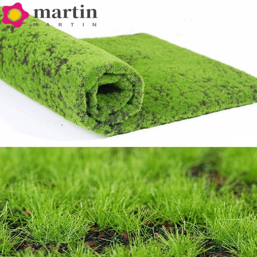 Tapete De Musgo Artificial MARTIN , Relva De Grama Falso DIY Realista , Folha De Simulação Verde De 50 * 50 Cm