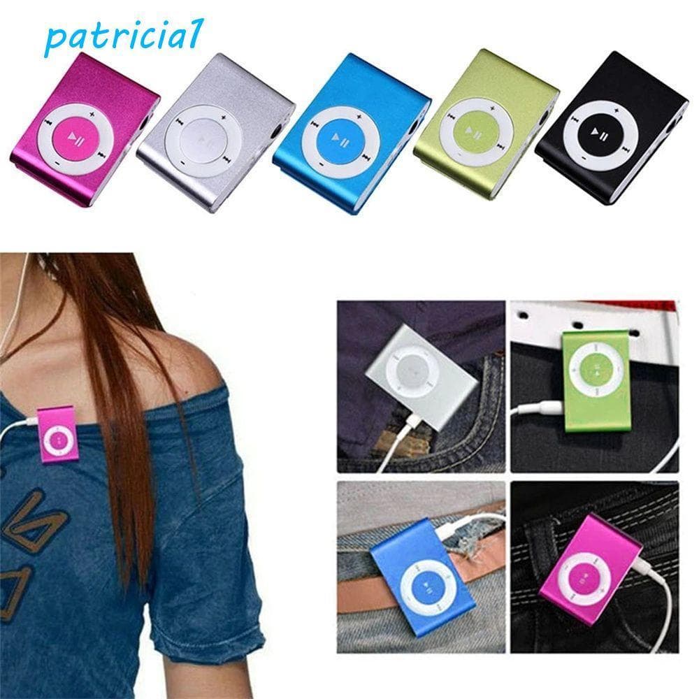 PATRICIA1 MP3 Player Moda À Prova D'água Walkman Metal 3.5mm Music