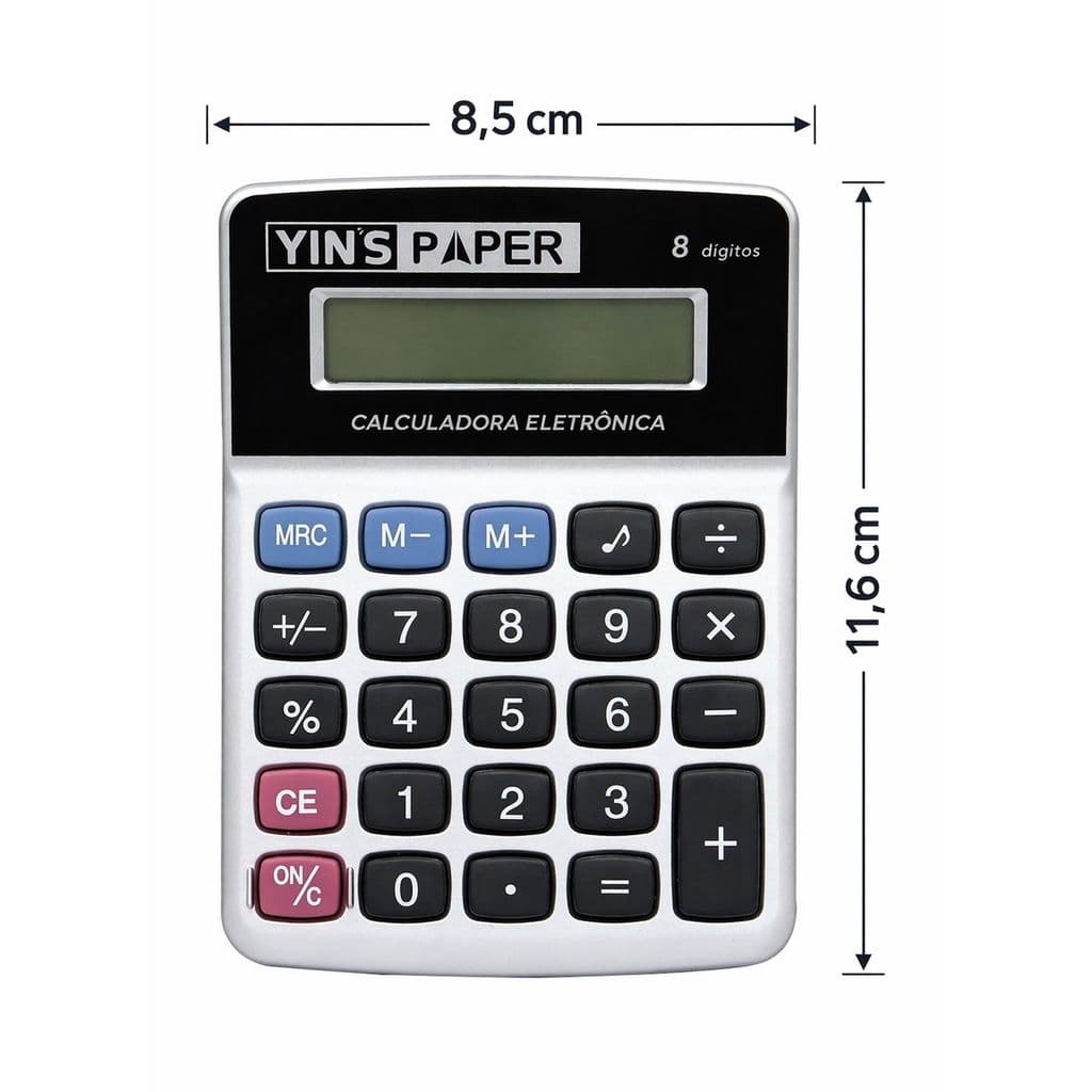 Calculadora Eletrônica De Mesa 8 Dígitos Com Som