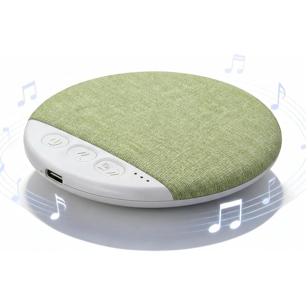 Almofada com Alto-Falante Bluetooth Ultra-Fino, Mini Alto-Falante Portátil para Colocar Sob a Almofada com Temporizador