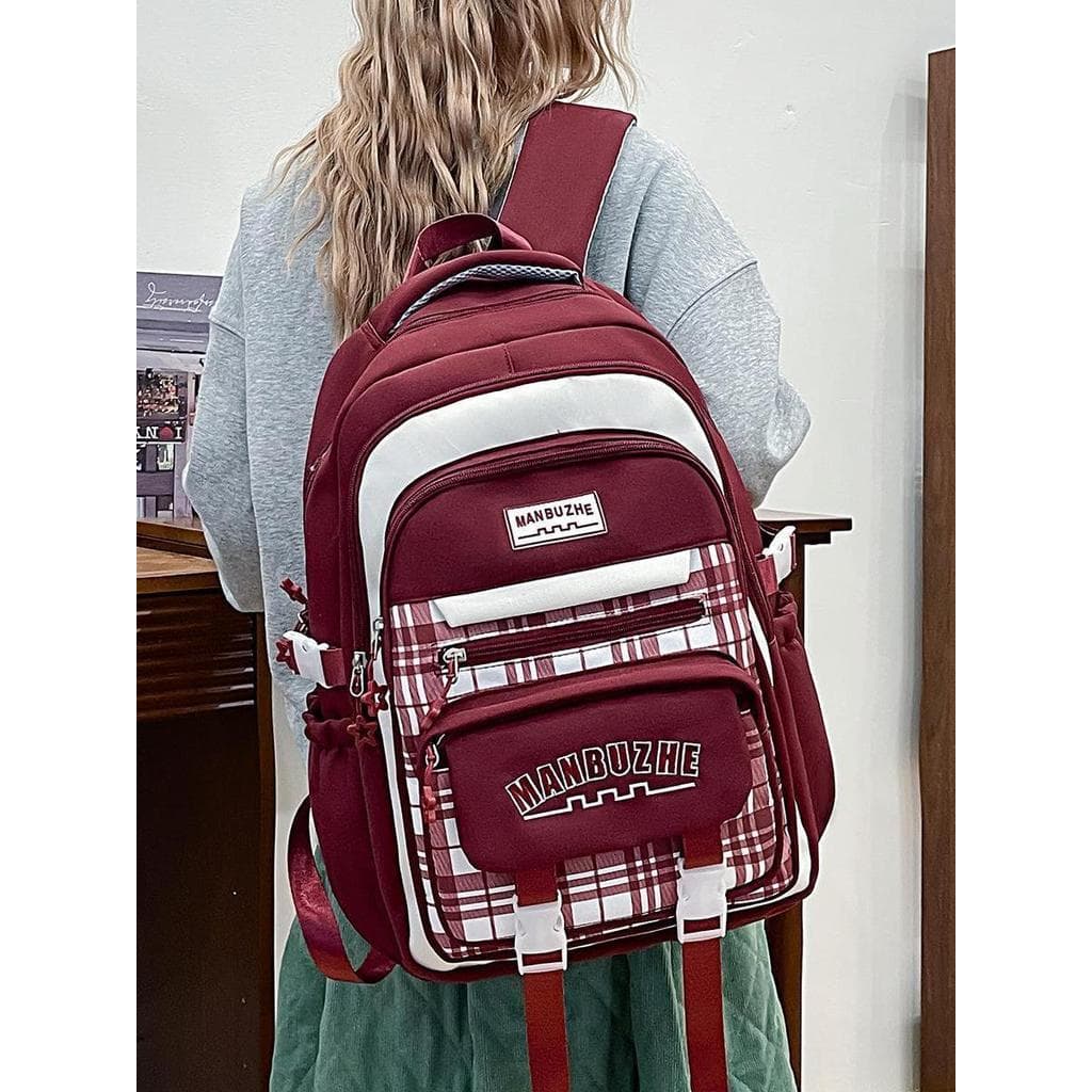 Com lição de casa pequena mochila escola secundária meninas meninas coração mancha atmosfera grande tamanho pequeno moch