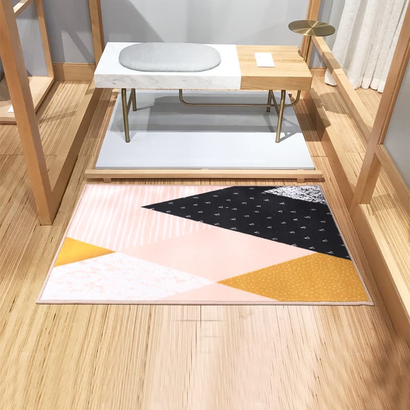 Simples tapete de porta tapete nórdico banheiro pé tapete antiderrapante entrada doméstica quarto porta absorvente tapet