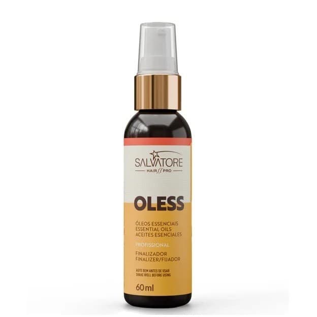 Óleo Finalizador Salvatore Hair Pro Oless Reparador de Pontas Protetor Térmico Anti Friz Brilho 60ml